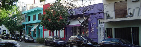 A street in the "SoHo" area of Palermo, Buenos Aires