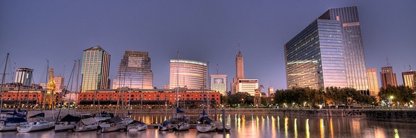 The stunning skyline of Puerto Madero in Buenos Aires
