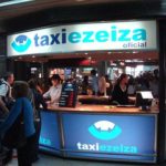 Taxi Ezeiza stand at EZE airport
