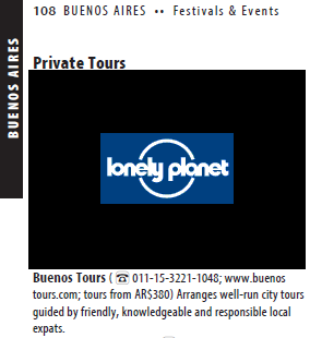 BuenosTours Walking Tour in the LP