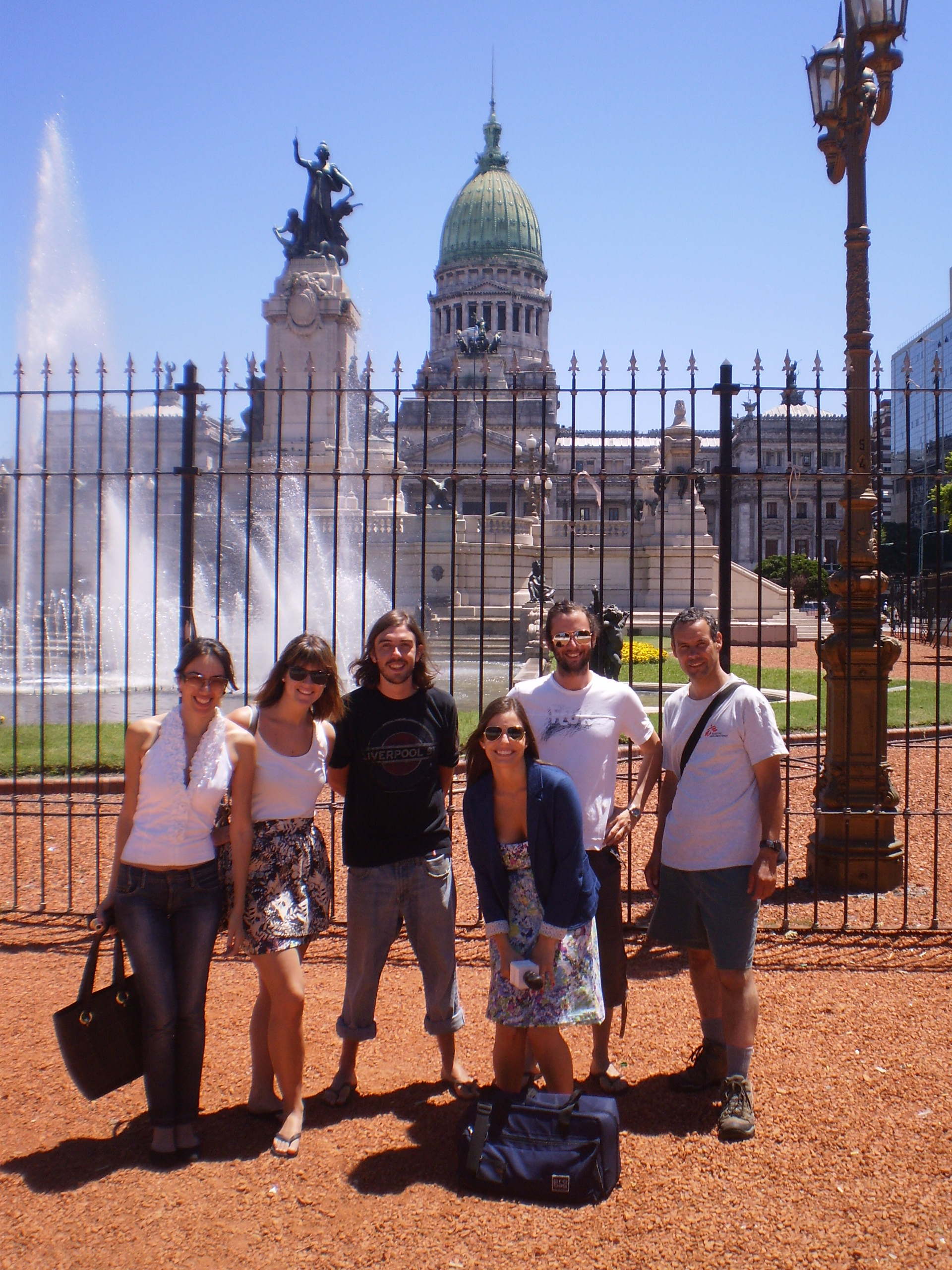 The gang, Plaza de los Dos Congresos