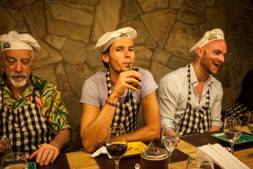 Drinking mate at the Argentine Experience in Buenos Aires