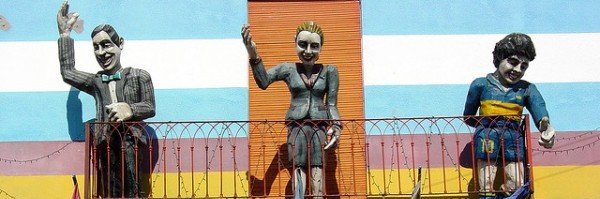 The holy trinity of Argentina - Gardel, Evita and Maradona