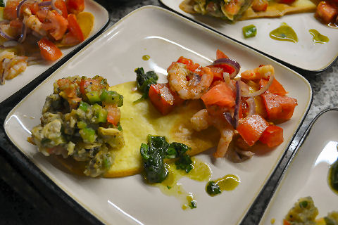 Middle Eastern salad starter at Casa SaltShaker in Argentina