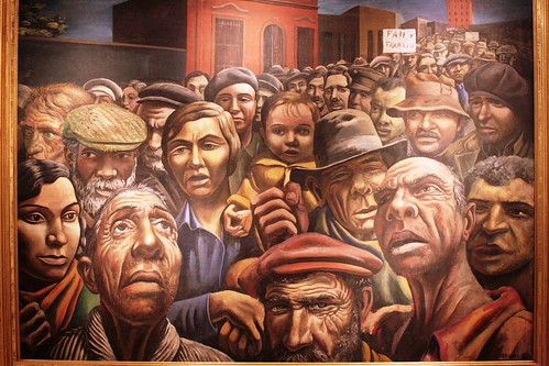 Ernesto de Carcova’s Sin Pan y Sin Trabajo, on display at the MALBA