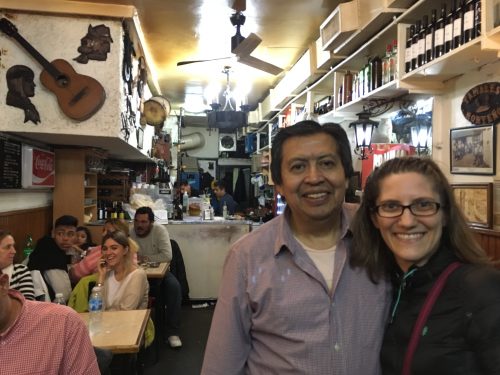 Hector, the owner of Ña Serapia, and something of a local cult hero