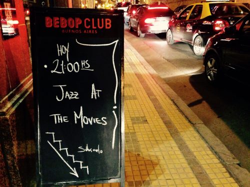 Bebop Club at street level in downtown Buenos Aires