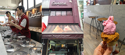 Cadore storefront, staff, and small cone