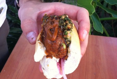 Buenos Aires Underground Market Choripan